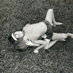 Nancy and Dwayne, Danville, Virginia photo by Emmet Gowin, 1970via: