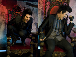 fuckyeahglamberts:   (via fuckyeahlambliff)   Is this supposed to be sexy?  I kind of find the first pose hilarious. &ldquo;MOOOOM, NEIL SAID HE WANTS TO SIT HERE, BUT I WAS HERE FIRST :(&rdquo;