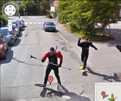 annicka:  norwegians with pitchforks attack google street view