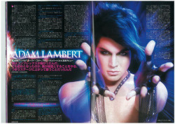 fuckyeahglamberts:   nofearinlove:   Adam Lambert in Japanese Magazine     So homo.  I love it.