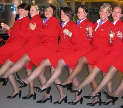 stewardessesandassortedothers:  nylonfoxie:  Go Virgin Airlines !!!