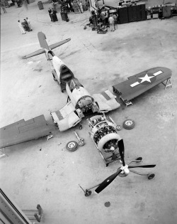 Chance Vought F4U Corsair photo by Dmitri Kessel, 1944