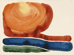 Morning Star No II watercolor on paper by Georgia O’ Keeffe,