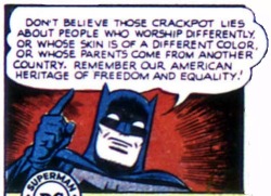 comicallyvintage:Wise words from the Batman. I would prefer that