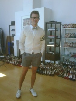 330. menloveshortshorts:  Preppy Shorts with a Shoe Collection