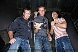 piledriveu:  HOT pic of Orton, cody rhodes and another wrestling