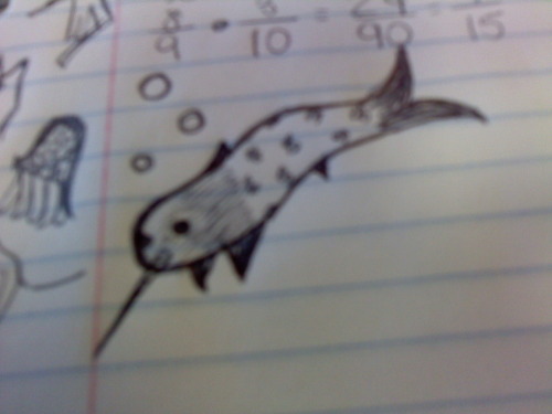 I drew a narwhal tho.