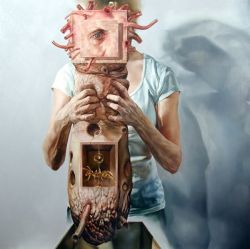 iheartmyart:  Tristan Schane, The Organ of Quasi-Realism, oil