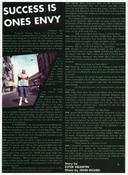 Fat Joe interview in Stress Magazine, November, 1995. Click to