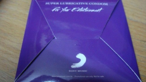 fuckyeahglamberts:   crawlthrufirex:   Adam Lambert’s “for your entertainment” album comes with a condom in Japan. this is no joke. Picture found on Glampira     I’m trying to think of a pun to use. Go down the rabbit hole safely Contraceptive