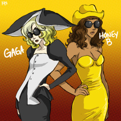 fuckyeahladygaga:   (via mistix)   I loveee Telephone fanart,