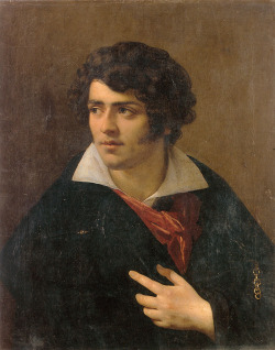 Portrait of a Young Man. Anne-Louis Girodet de Roucy-Triosson