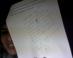 ANOTHER GPOYW, ANOTHER EXCELLENT GRADE FROM MY FAVORITE TEACHER.