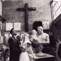 Ilona Staller & Jeff Koons by Helmut Newton