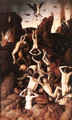The Fall of the Damned by Dieric Bouts, 1450.