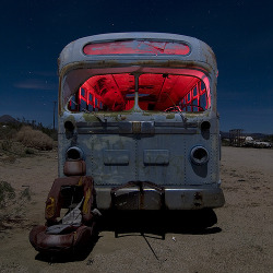 pigtailsandcombatboots:  This bus represents me. The red glow