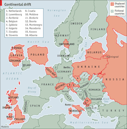 For A New Europe: Redrawing The Map [The Economist via Carlo