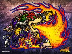 bowonbirdo:  Some fairly kickass art of Bowser from Super Mario