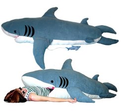 thedailywhat:   Buy This: ChumBuddy shark-themed sleeping bag