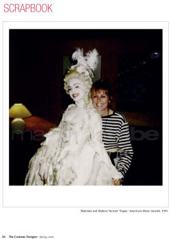 andrewsrivanlop:  Madonna backstage with costume designer Marlene