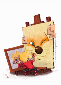 justinrampage:  The adventurous duo Calvin  and Hobbes mixed