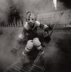 Hockey Player, NY photo by Arthur Tress, Dream Collection series,