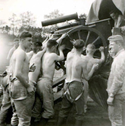 androphilia:  Young German Soldiers Loading A Field Kitchen Into