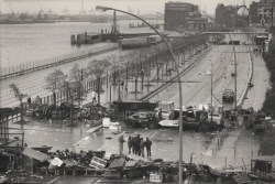 Hafenstrasse barricades, Hamburg, November 1987 photo by  Lars