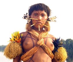tribalfav:  tembonzuri:  The Yanomamo Indians are believed to