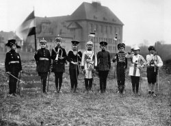 High school boys celebrate the Kaiser’s birthday, 1931