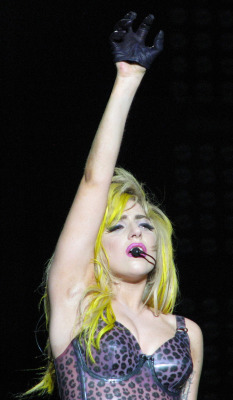 fuckyeahladygaga:  GaGa is overcome by tears at Lollapalooza-some