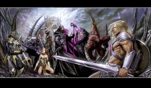 herochan:  He-Man by Stjepan Sejic / Nebezial  Stjepan Sejic brings his amazing illustration skills to the Masters of the Universe! Each character in this design looks extremely bad ass. Also, check out his She-Ra illustration while you are at it.