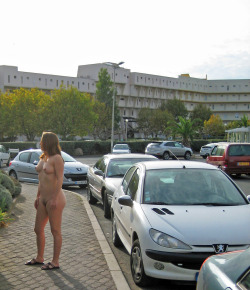   Walking completley nude through the town of Cap dâ€™Agde,