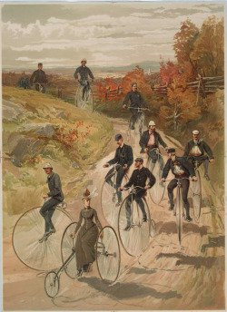 happygolovely:  “Bicycling,” date unknown. This pretty much
