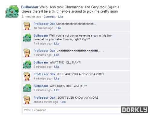 ewnurdz:  iheartpokemon:  I <3 you Bulbasaur, but grass has 5 weaknesses, Fire has 3, and water has 2….  lololol 