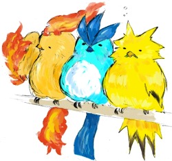 meevesmumbles:  ArticUNO ZapDOS MolTRES 