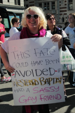 thedailywhat:  Counter-Protest Sign of the Day: What, what, what
