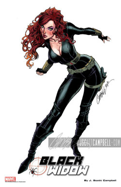 fumettimarvel:  sacredlotusj:  Black Widow! J. Scott Campbell