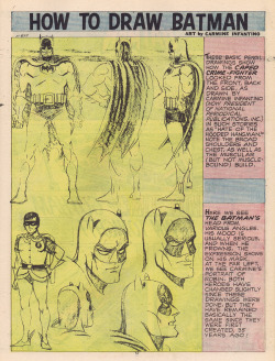 How to Draw Batman by Carmine Infantino. Scanned from Limited