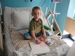 hobbitzombie:  Aidan is five years old and has leukemia. He is
