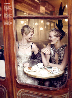 youandmesunday:  Vogue US September 2007 - Gemma Ward and Sasha