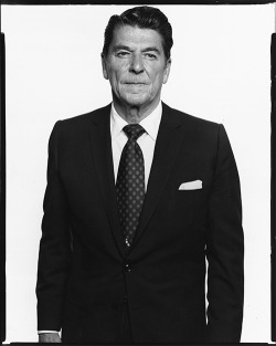 boredintellect:  Ronald Reagan - Ph. Richard Avedon 