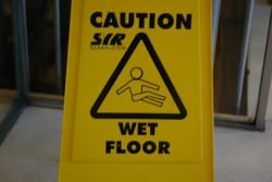 flyingscotsman:  In case of wet floor, recline luxuriously… 