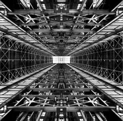 black-and-white:  Tesselation Row (by bstorage) 