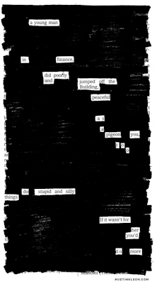 If it wasnt for her, you’d do more.   AUSTIN KLEON