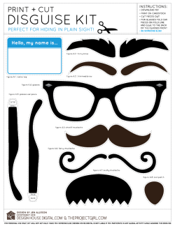 alanajoy:  Print and Cut Disguise Kit : awesome! #movember 