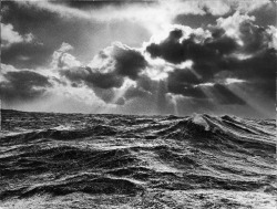 North Atlantic wave whipped high in a midwinter squall photo