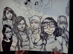 Wonderful Suicide Girls drawing by Kristoffer Smith.  I love