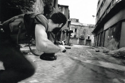 Christian falangist; Beirut, Lebanon 1978 photo by Raymond Depardon