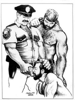 papabear67218:  A drawing by Dade Ursus.  Great erotica. 